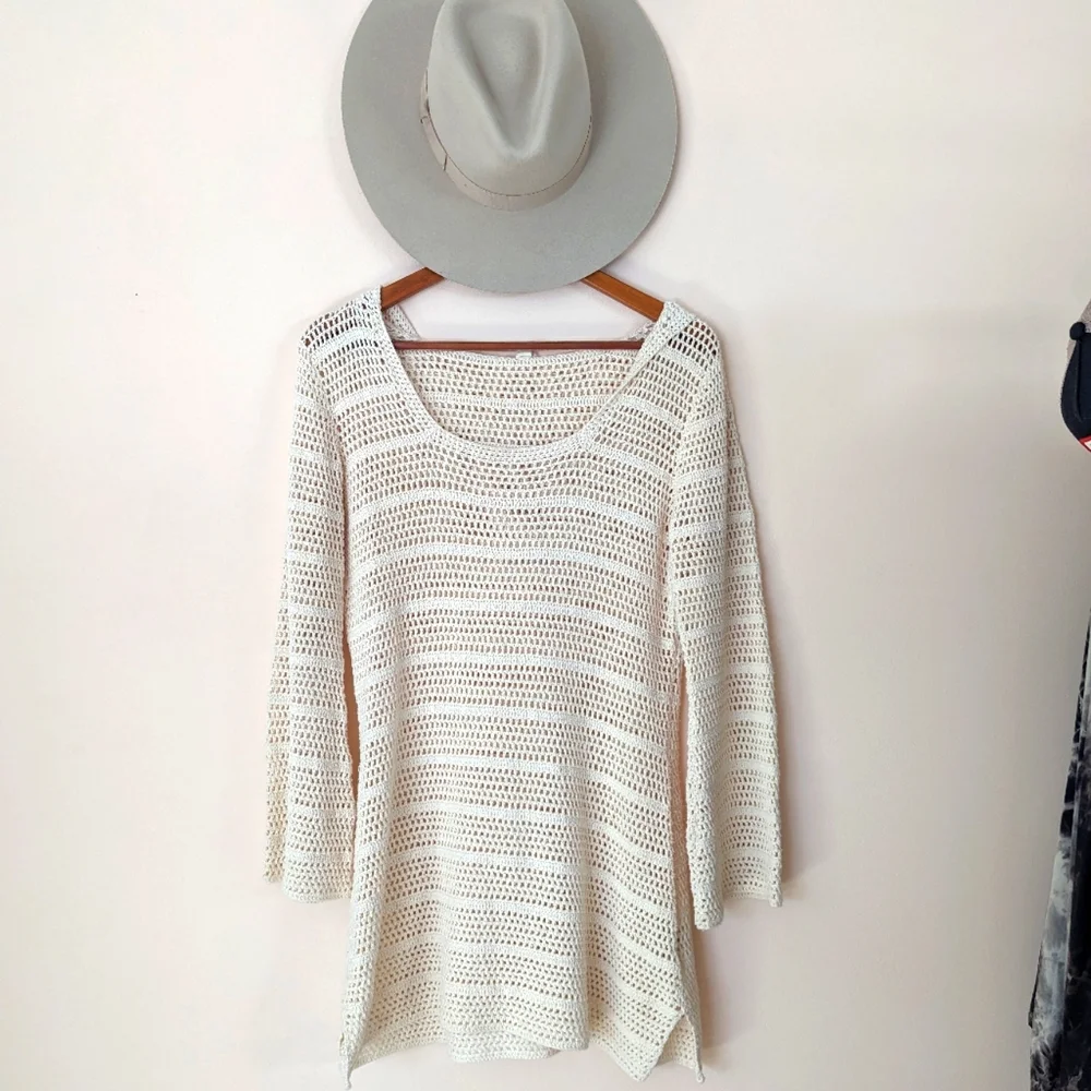 Spell Odette crochet beach coverup M - Picture 3 of 9